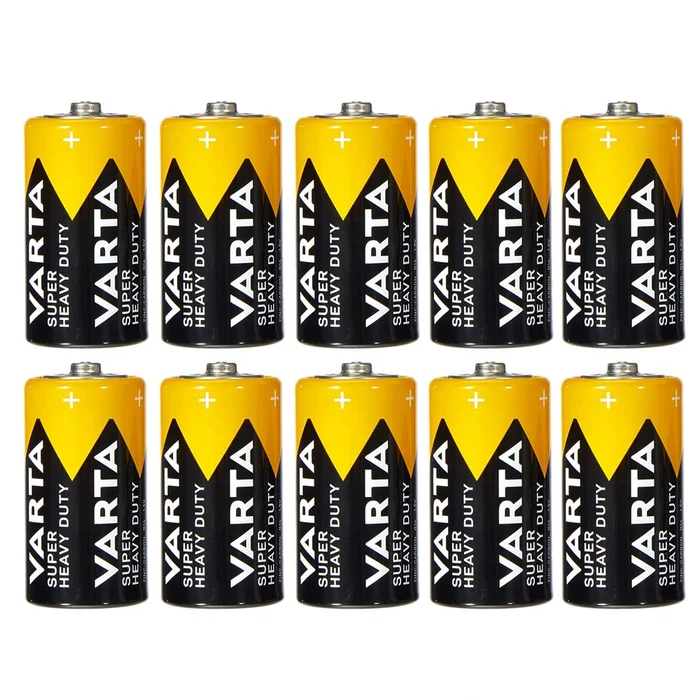 10x VARTA Super Heavy Duty Batterie 1,5V Baby C MN1400 R14