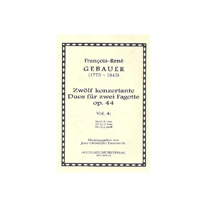 12 duos concertants op.44 Band 4 (Nr.10-12)