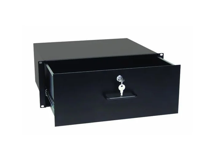 19″ Rackschublade mit Schloss, 4 HE