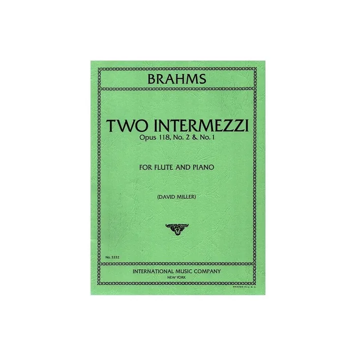 2 Intermezzi op.118 nos.1+2