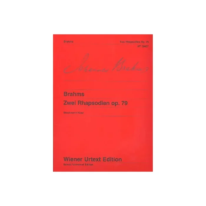 2 Rhapsodien op.79 für Klavier