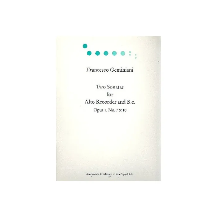 2 Sonatas op.1 nos.7+10