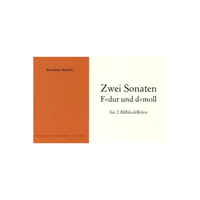 2 Sonaten für 2 Altblockflöten