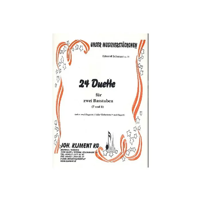 24 Duette op.79 für 2 Basstuben (F und B)