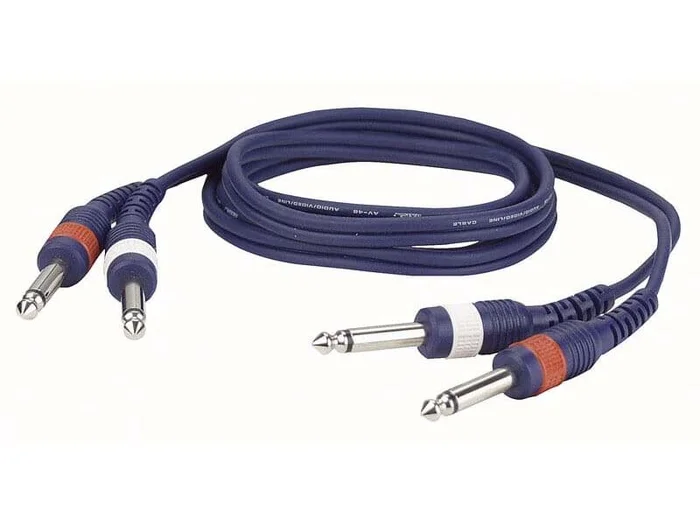 2x Mono Klinke auf 2x Mono Klinke 6,3mm, 3m