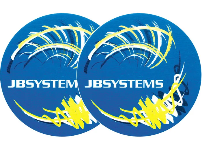 2x Slipmats – JB-Systems – gelb
