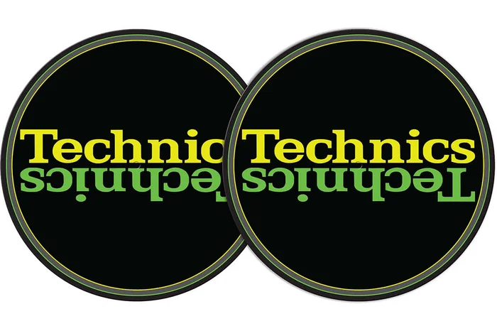 2x Slipmats – Technics – Double Yellow