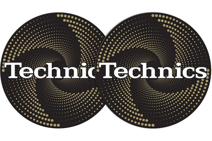 2x Slipmats – Technics – Funnel Gold