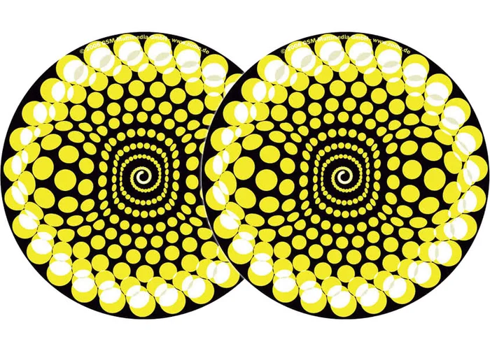 2x Zomo Slipmats – Balls – gelb