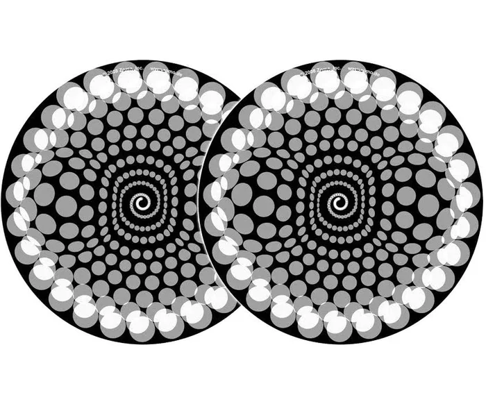 2x Zomo Slipmats – Balls – weiß