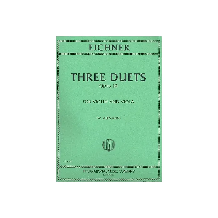 3 Duets op.10 for violin and viola
