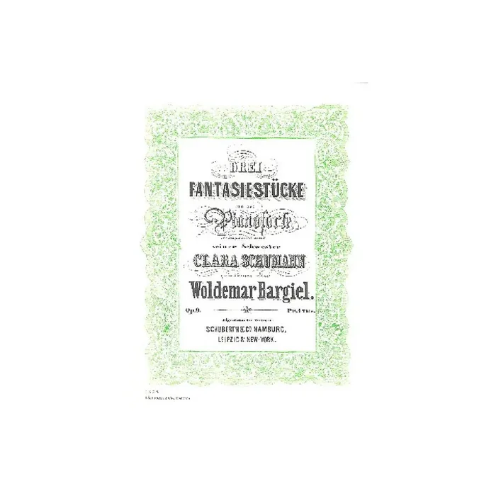 3 Fantasiestücke op.9 für Klavier