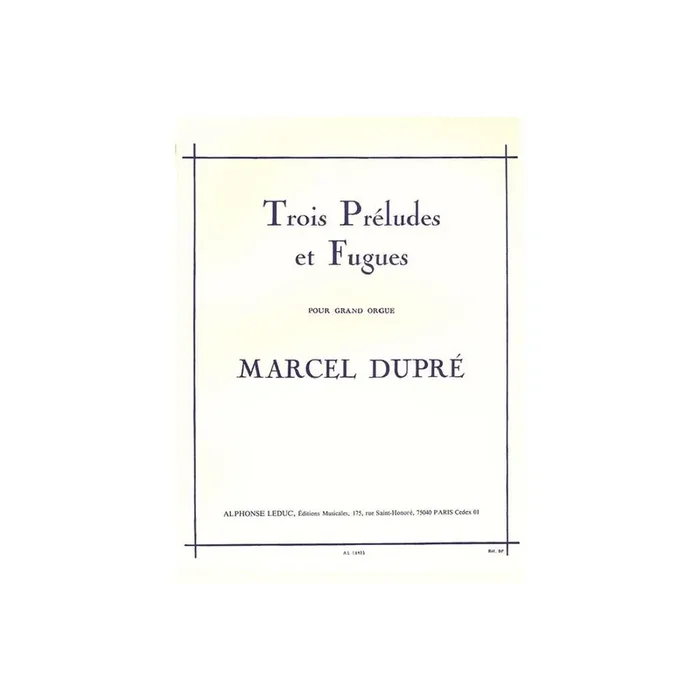 3 préludes et fugues op.7