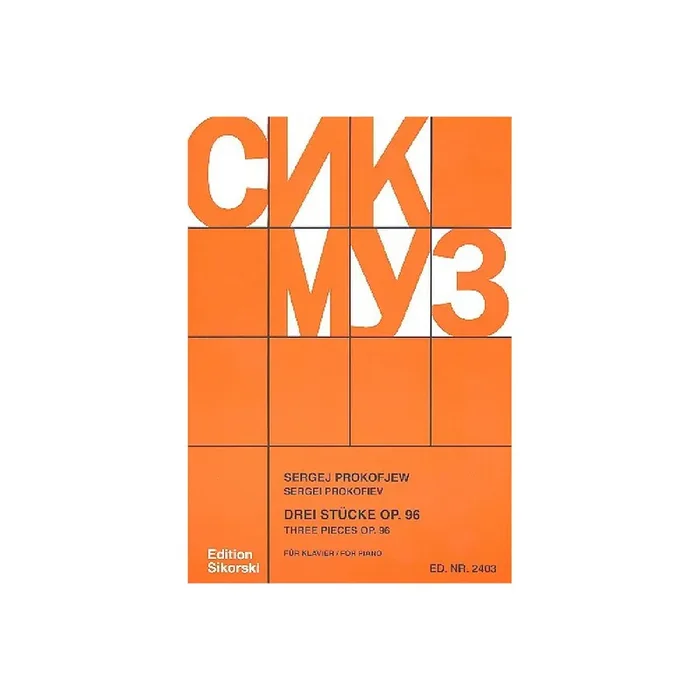 3 Stücke op.96 für Klavier