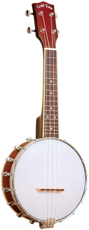 4-Saiter Sopran Banjo-Ukulele mit Case