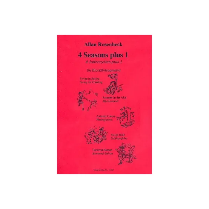 4 Seasons plus 1 für 4 Blockflöten (SATB)