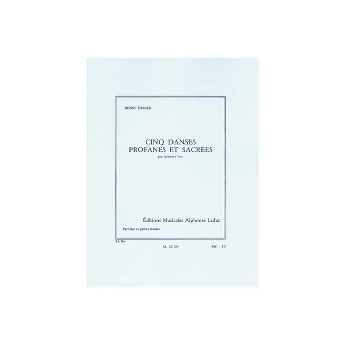 5 danses profanes et sacrées