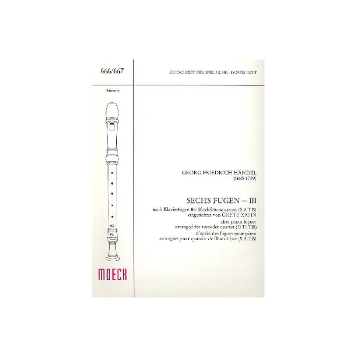 6 Fugen nach Klavierfugen Band 3