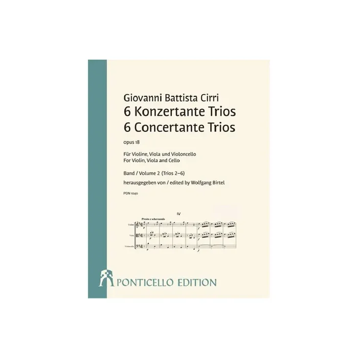 6 Konzertante Trios op.18 Band 2 (Trios 4-6)
