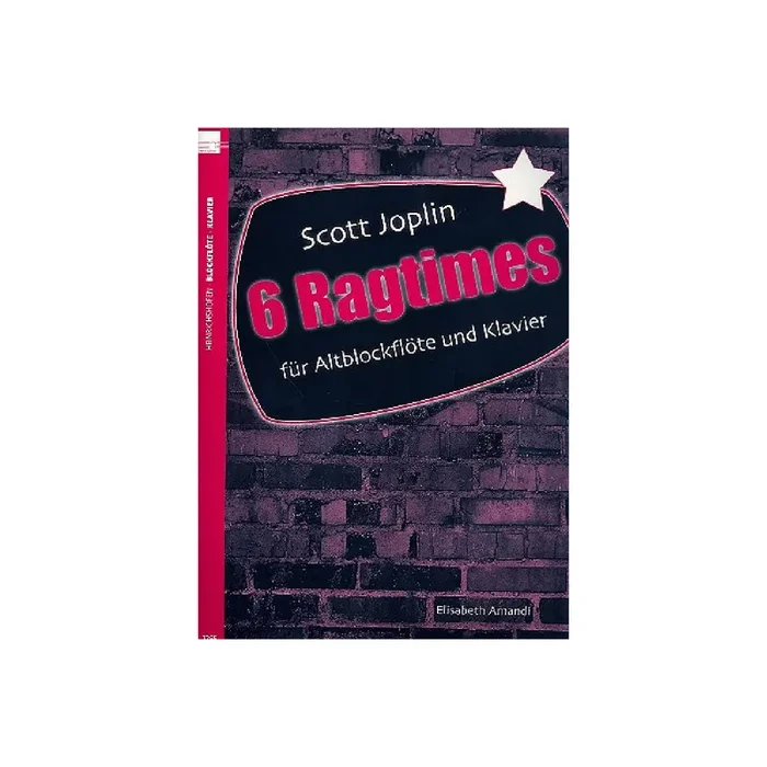 6 Ragtimes für Altblockflöte