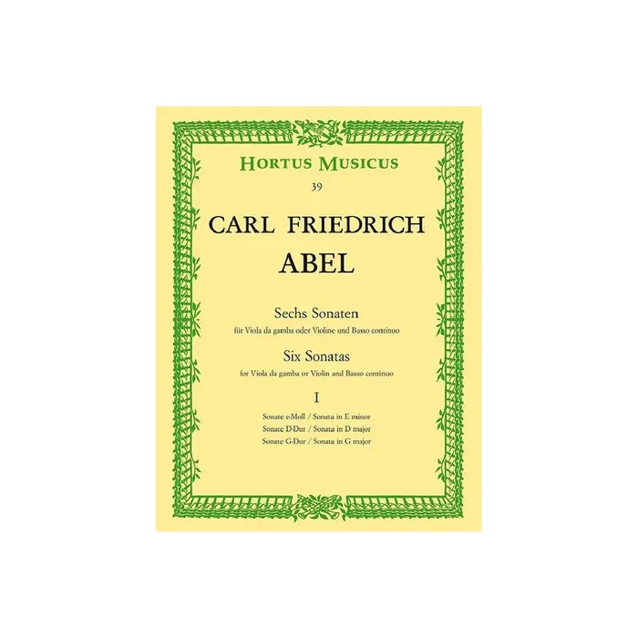 6 Sonaten Band 1 für