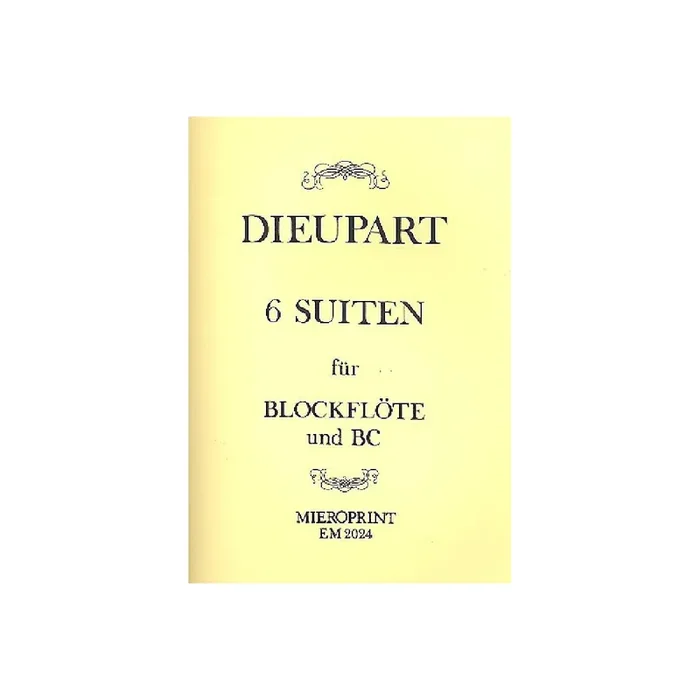 6 Suiten für Blockflöte und Bc