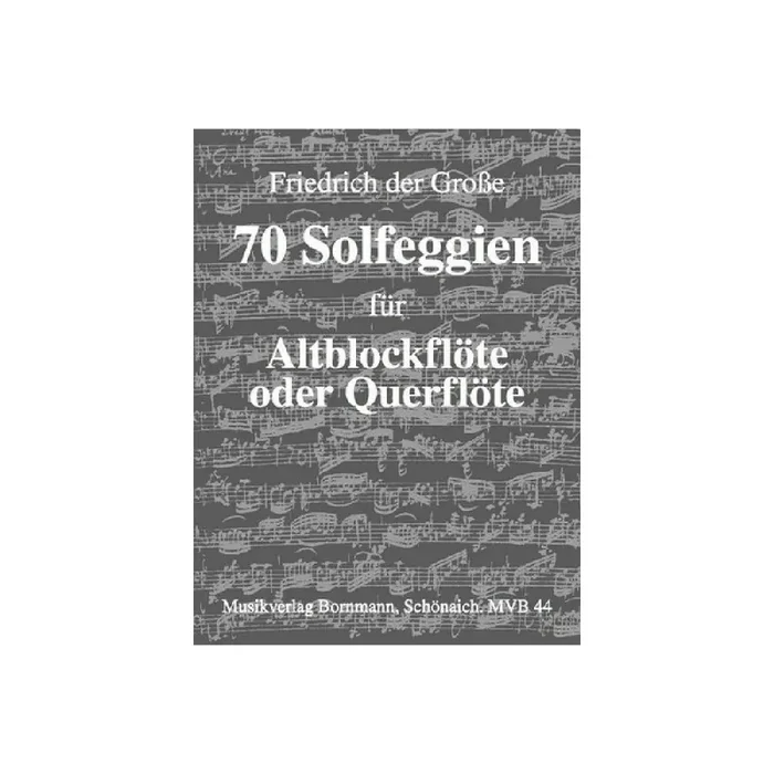 70 Solfeggien für Altblockflöte
