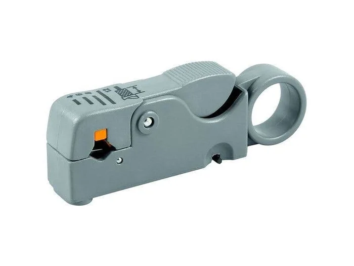 Abisolierwerkzeug mit 2 Klingen, Schnittlänge 4 – 6 – 8 – 12 mm