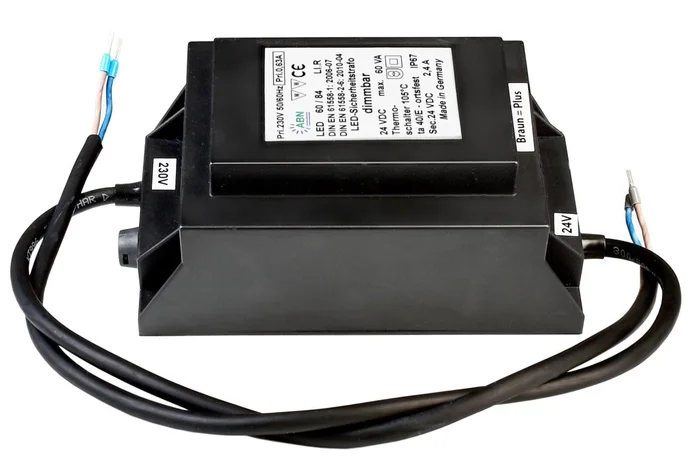 ABN – Netzgerät (CV, DC) dimmbar – LED Sicherheitstransformator, DIM, CV, 60VA/24V DC