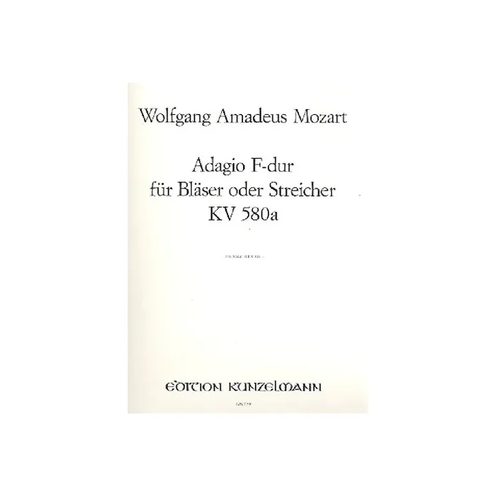 Adagio F-Dur KV580a für Klarinette