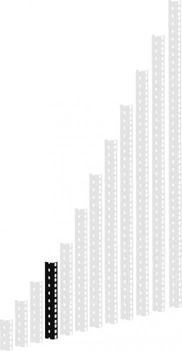 Adam Hall 19″ Parts 61535 B 5 HD Rackschiene schwarz 5 HE