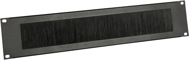 Adam Hall 19″ Parts 87222 BRUSH Rackblende 2 HE Stahl mit Bürstenleiste