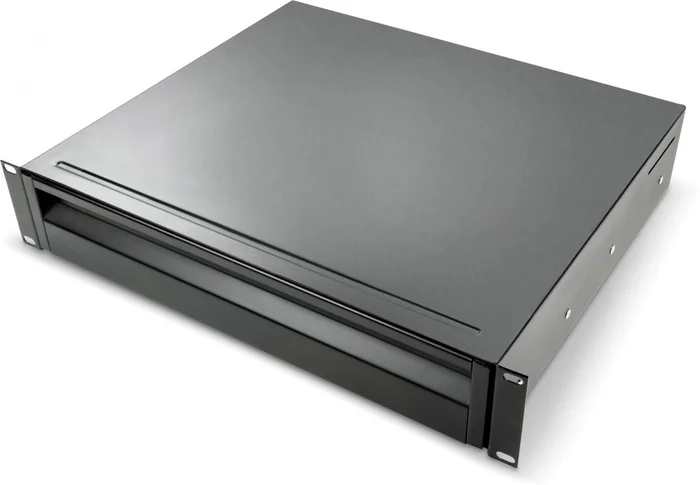 Adam Hall 19″ Parts 874 E 02 A – ERGO 19″ Aluminium Rack Schublade 2 HE