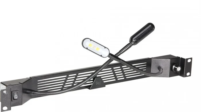 Adam Hall 19″ Parts 87463 LED Schwanenhals Racklight – 2 Schwanenhälse