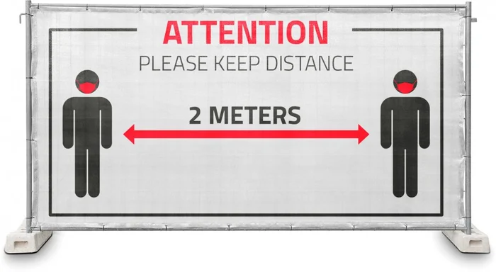 Adam Hall Accessories 0159 DISTANCE – Hinweisblende Gaze Typ 800 1,76 x 3,41