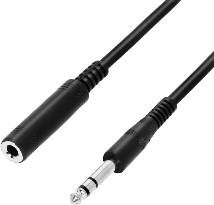Adam Hall Cables 3 STAR BOV 0300 – Kopfhörerverlängerung 3 m, Klinkenbuchse TRS 6,3 mm