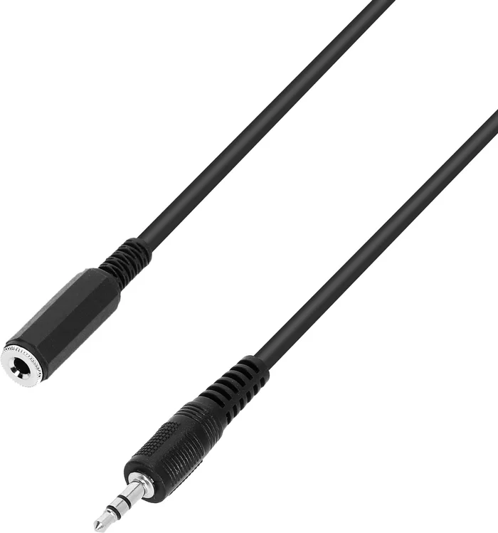 Adam Hall Cables 3 STAR BYW 0100 – Verlängerungskabel 3,5 mm Klinke stereo, 1 m