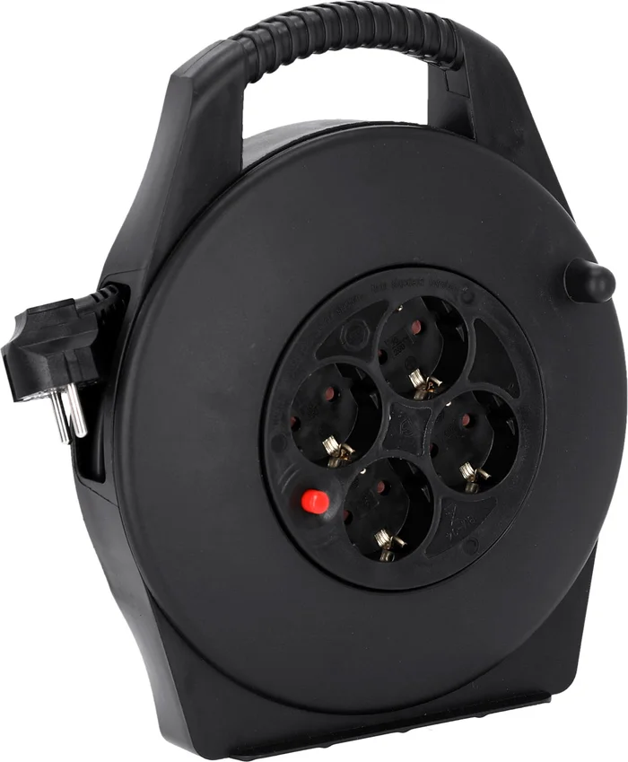 Adam Hall Cables 3 STAR CD 10 PWR – Strom Kabeltrommel 4-Fach Schuko, 10m