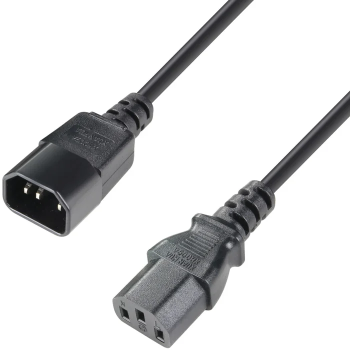 Adam Hall Cables 3 STAR PLK 0100 – Netzkabel | Adam Hall® IEC C13 x IEC C14 | 1 m