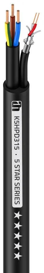 Adam Hall Cables 5 STAR HYBRID POWER DMX 315 – Hybridkabel | Netz & DMX | 3 x 1,5 mm² & 2 x 0,34