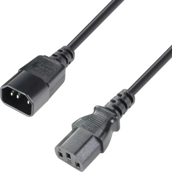 Adam Hall Cables 8101 KD 0100 Verlängerungskabel C13 – C14 1 m