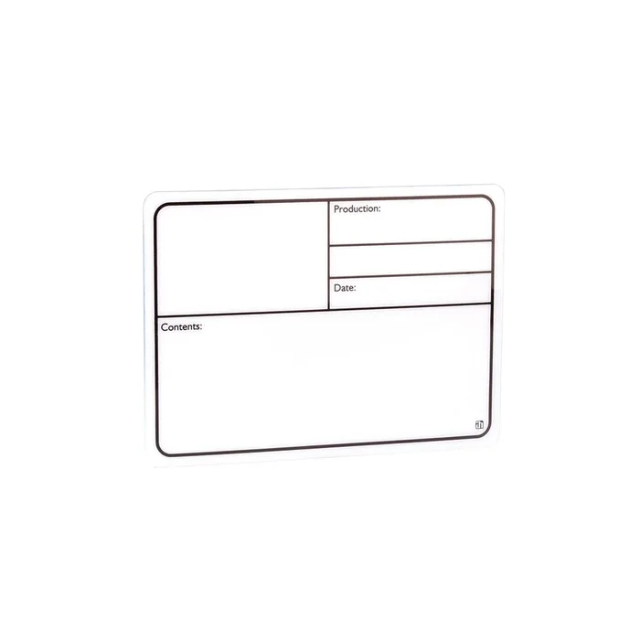 Adam Hall Hardware 88000 – Beschriftungsschild Kunststoff weiß selbstklebend 130 x 85 mm