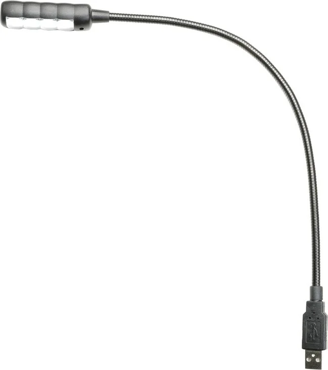 Adam Hall Stands SLED 1 ULTRA USB C USB Schwanenhalsleuchte mit 4 COB LEDs