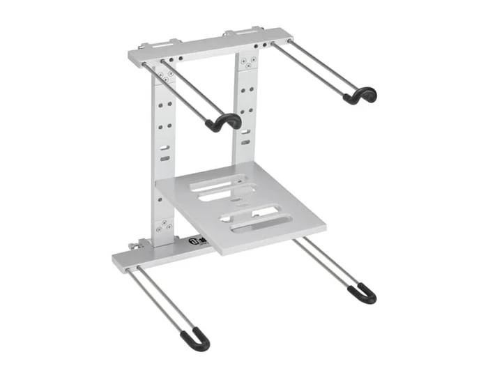 Adam Hall Stands SLT 006 S Faltbarer Laptopständer mit Ablage silber