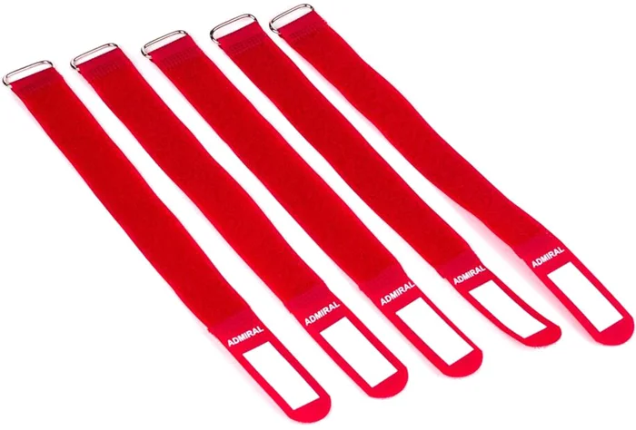 Admiral Kabelbinder 26cm rot 5 Stück