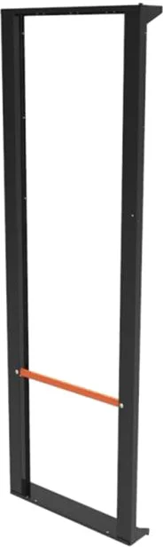 Admiral Slim-line Paneel H 203 schwarz mit orangefarbenem Griff