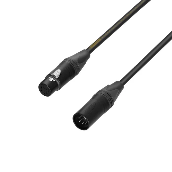 ah Cables 5 STAR DGH 0100 – DMX Kabel – Neutrik® XLR 5-Pol – 1 m