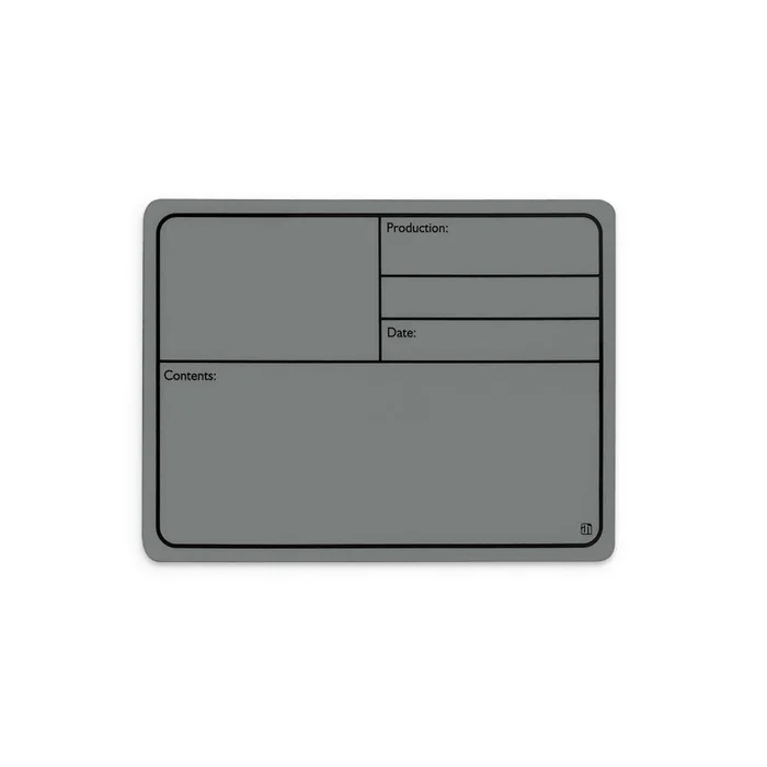 ah Hardware 88001 M GREY – Beschriftungsschild Kunststoff, magnetisch 177 x12