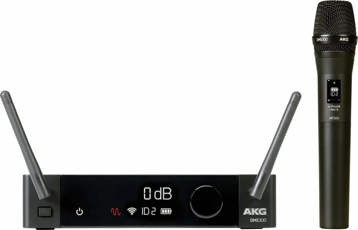 AKG DMS300 Vocal Set P5 – Digitales Funksystem, Set aus Handsender HT300 mit dynamischer P5 Kapsel u