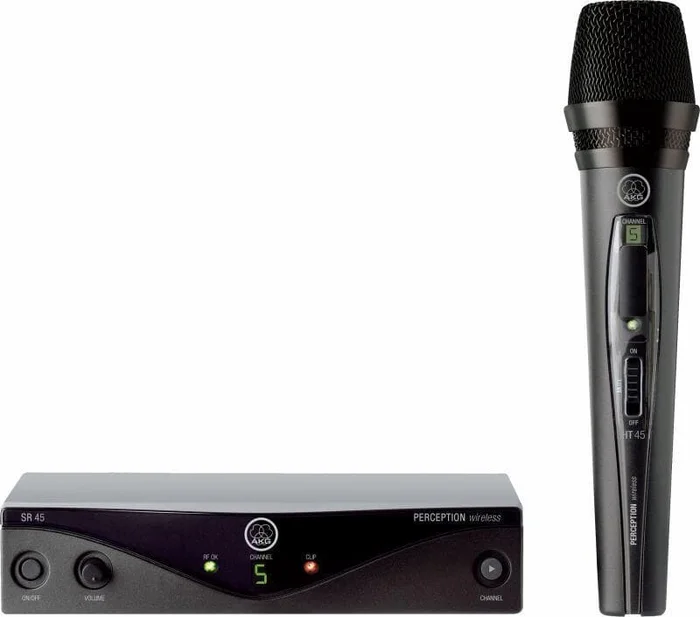 AKG PW45 Vocal Set – BA – Funksystem für Gesang und Sprache mit Handsender HT45 und Diversity-Empfän